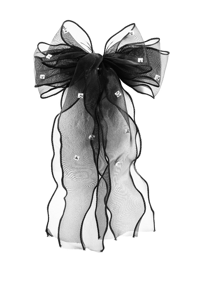 Side View Obviously Extra Embellished Bow 1