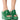 Front View Ocean Eyes Wedge Sandal In Green