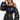 Front View Off Shoulder Puffer Pu Jacket