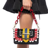 Front View Off The Chain Faux Leather Statement Purse