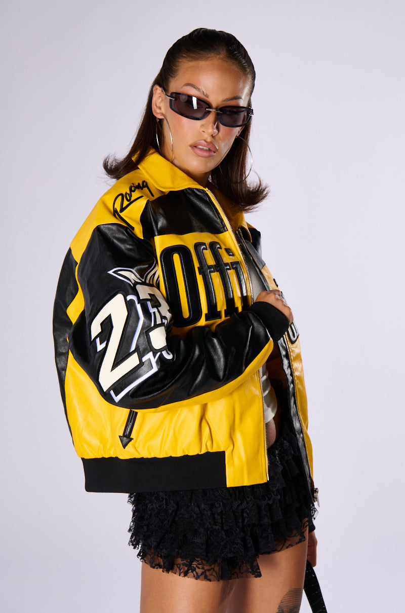 Side View Official Pu Moto Bomber