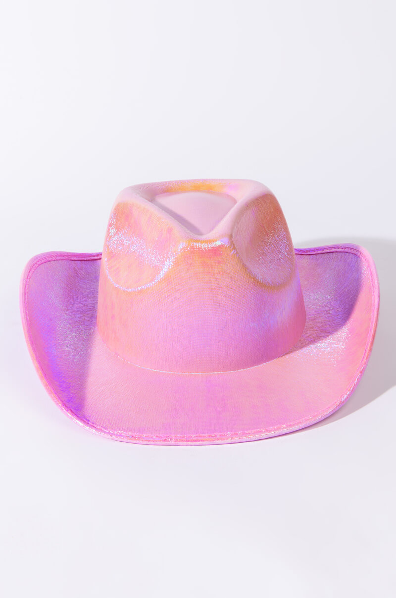 Side View Old Town Road Pink Cowboy Hat