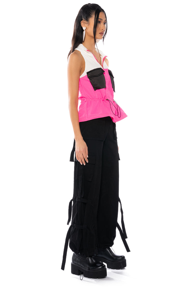 Full View Ollie Multicolor Sleeveless Blouse view 5