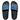 Side View Omg Cargo Denim Flat Sandal In Blue