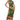 Front View On A Roll Printed Maxi Dress In Green Multi