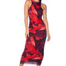 Front View On A Roll Printed Maxi Dress