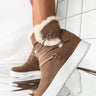 Front View On Cloud 9 Wedge Bootie in Tan