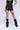 Front View On Duty Faux Leather Lace Up Shorts