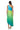 Extra View On My Own Wave Ombre One Shoulder Maxi Dress In Blue Multi