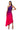 Side View On My Own Wave Ombre One Shoulder Maxi Dress In Purple