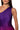 Extra View On My Own Wave Ombre One Shoulder Maxi Dress In Purple