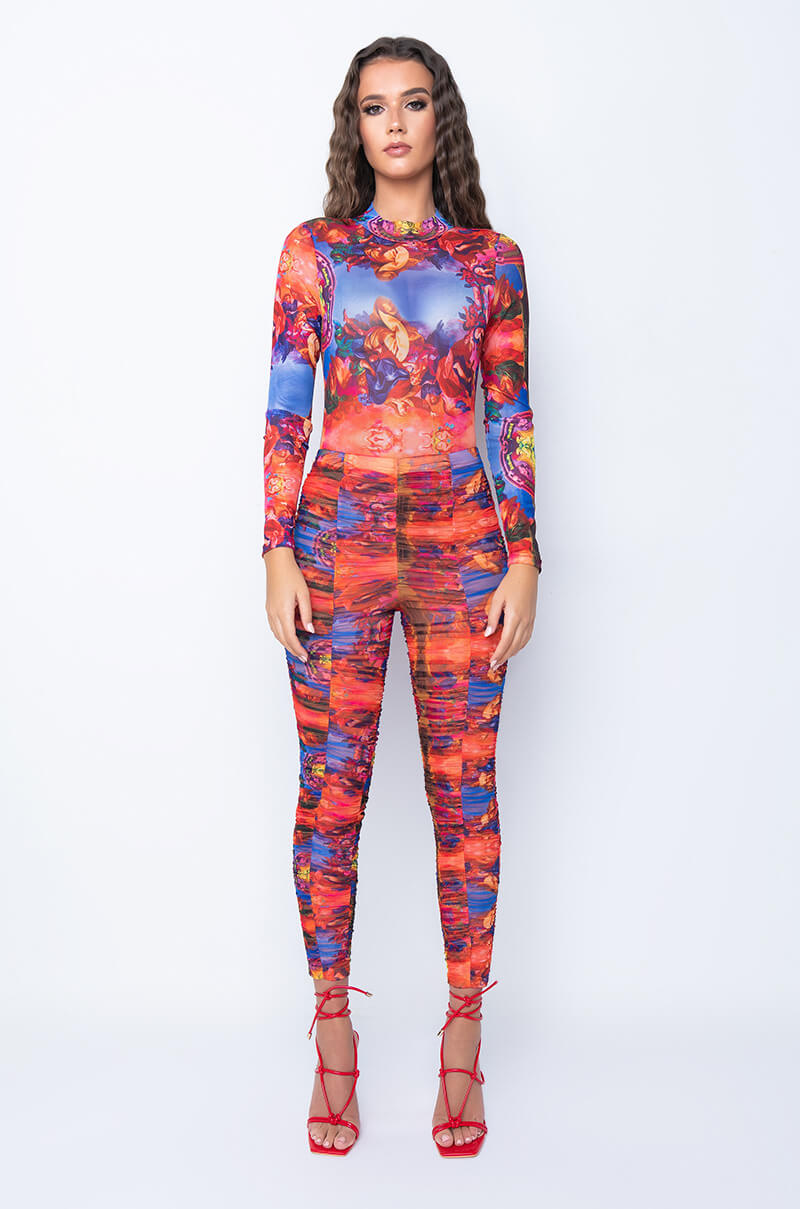 Extra View On My Renaissance Mesh Mock Neck Bodysuit 5