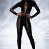 Front View On One Seamless Cut Out Catsuit