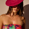 Front View On The Cover Hat In Pink