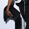 Front View On The Fringe Clutch