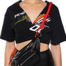 Front View On The Run Faux Leather Fanny Pack