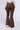 Back View On The Run Ruched Back Flare Legging In Brown