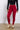 Front View On The Run Ruched Legging In Red