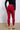 Back View On The Run Ruched Legging In Red