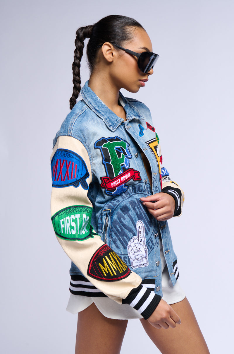 Back View On To The Next Varsity Jacket
