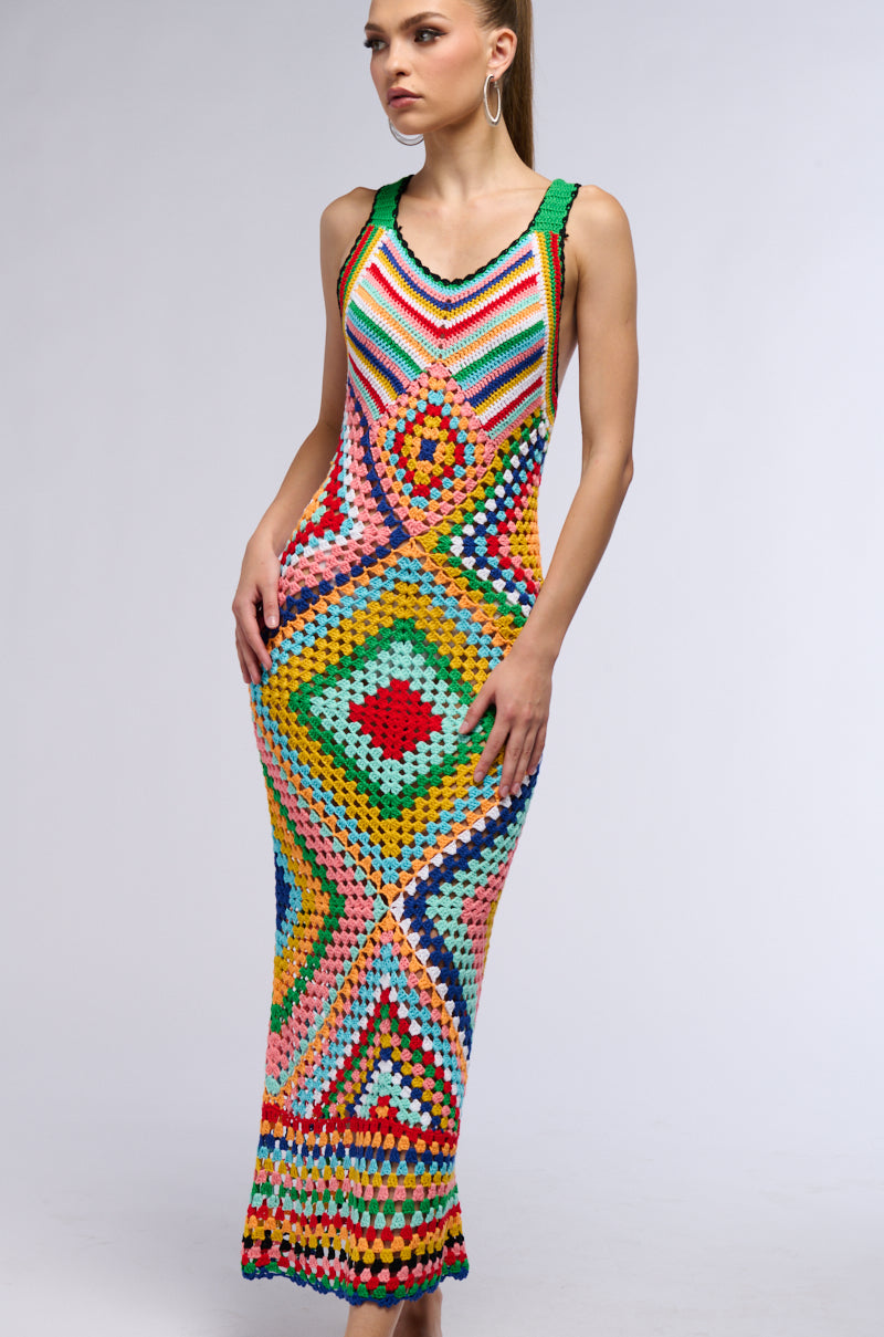 ON VACAY CROCHET MAXI DRESS view 0
