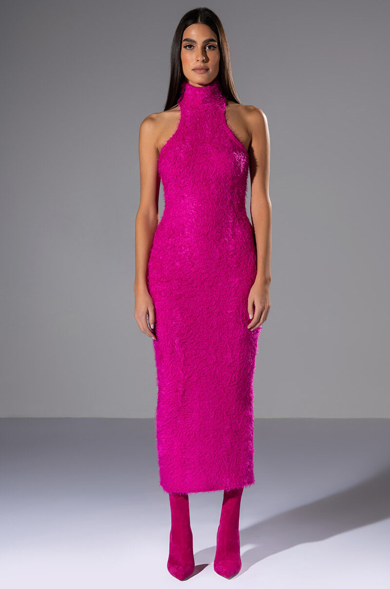 Front View On We Go Textured Maxi Dress