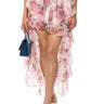 Front View Once Upon A Dream Floral Ruffled Maxi Skirt