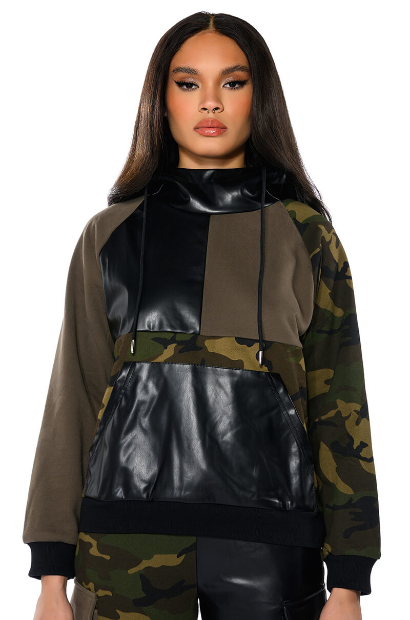 Front View One And Only Colorblock Sweatshirt