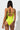 Back View One Hour Lace Bodysuit in Neon Green