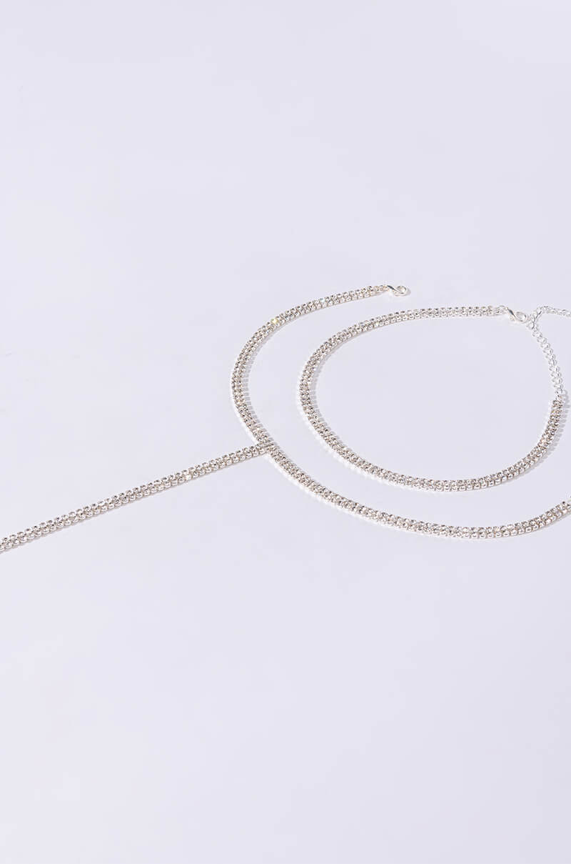Back View One Of A Kind Silver Shine Necklace 4