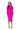 Extra View One Of One Long Sleeve Midi Dress In Neon Pink