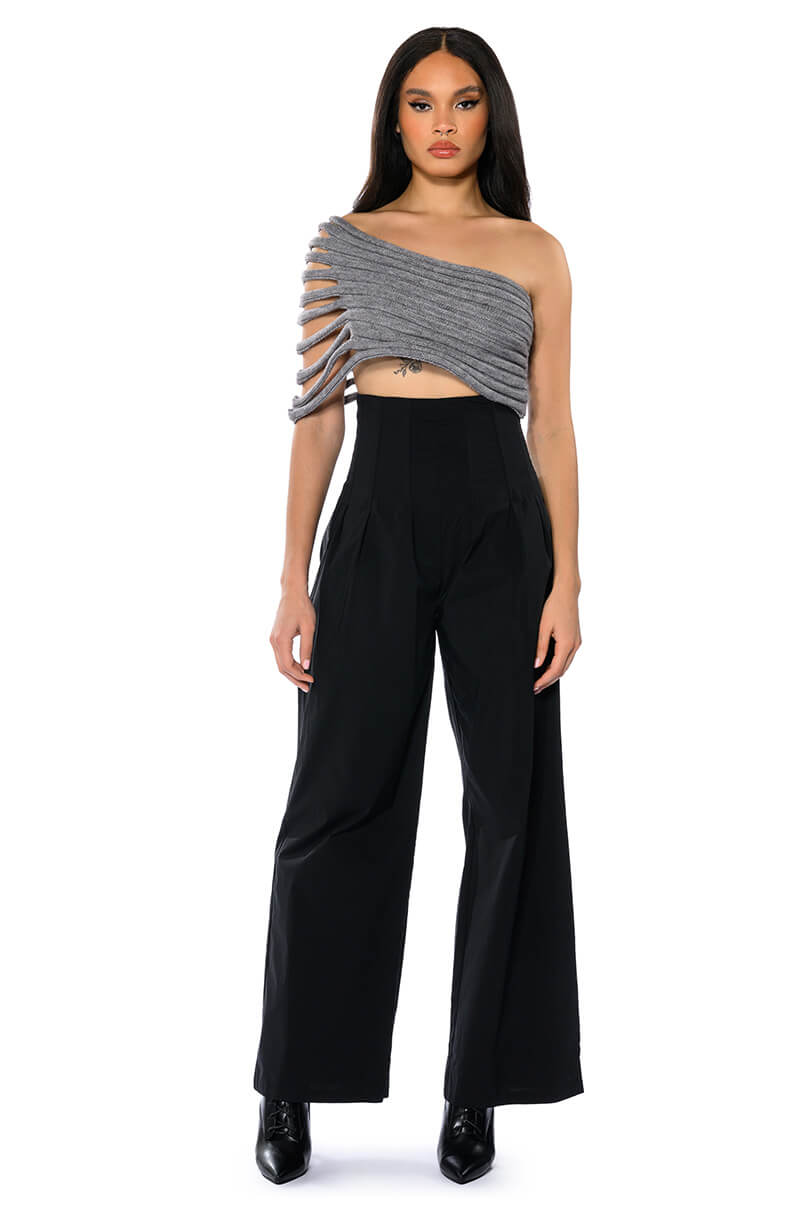 Full View One Shoulder Rib Knit Layering Tube Top 4