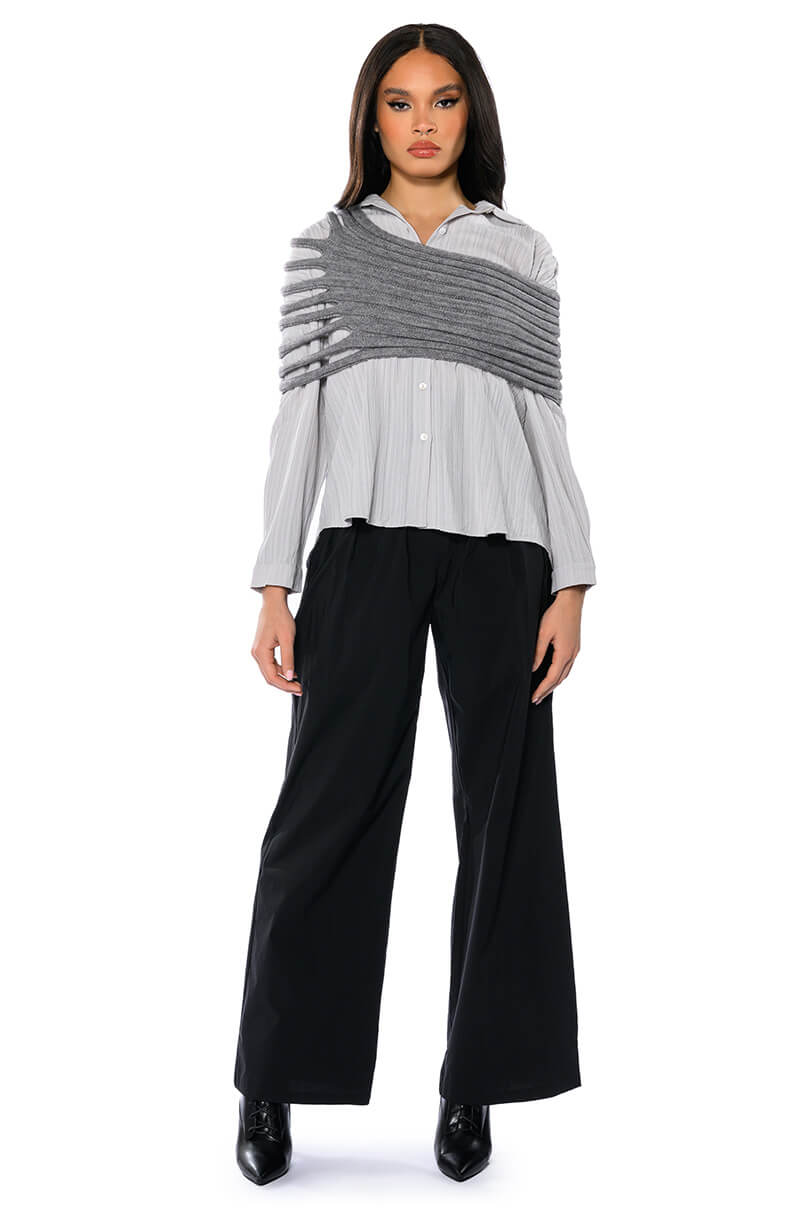 Extra View One Shoulder Rib Knit Layering Tube Top 5