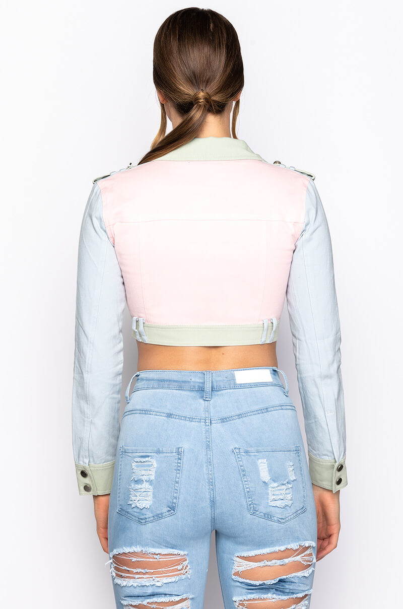 Extra View One Two Step Multi Color Denim Jacket