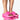 Front View Only In My Dreams Flat Sandal In Pink