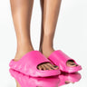 Front View Only In My Dreams Flat Sandal In Pink