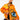 Front View Orange Eye Denim Jacket