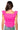 Full View Orchid Ruffle Sleeve Corset Top In Pink