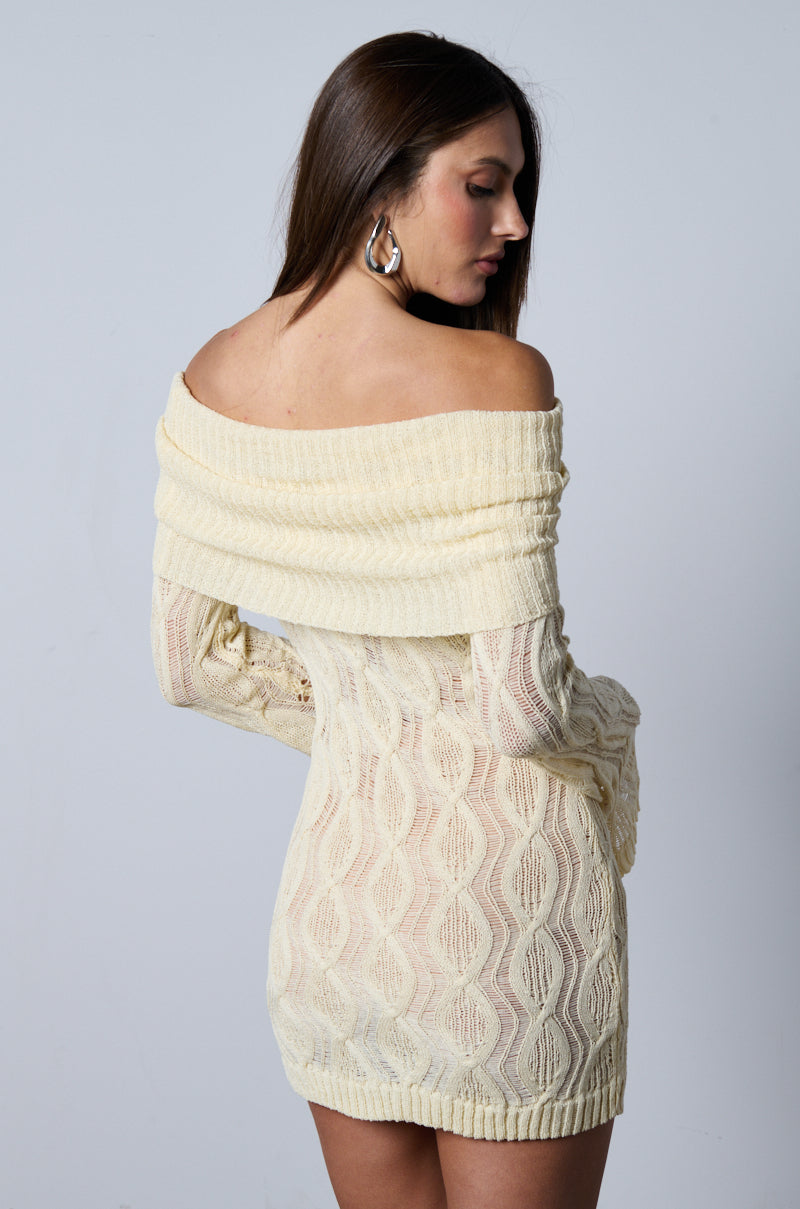 ORDINARY WOMAN LONG SLEEVE OFF THE SHOULDER MINI DRESS AKIRA ORDINARY WOMAN LONG SLEEVE OFF THE SHOULDER MINI DRESS AKIRA