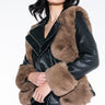 Front View Orion Lolli Fur Moto Jacket