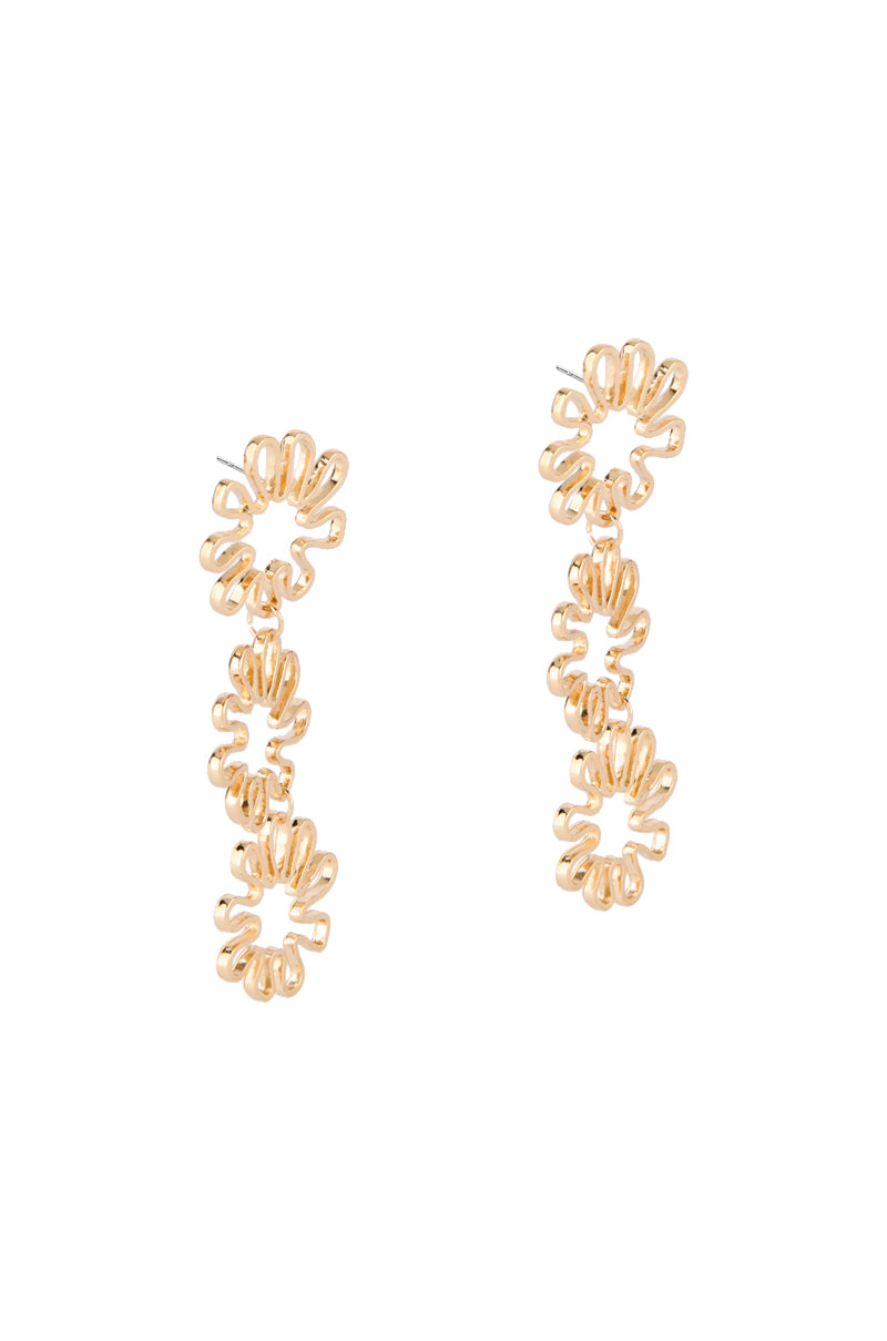 Back View Out In The Sun Earring In Gold