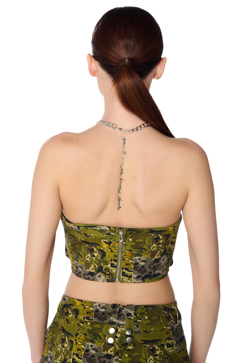 Detail View Out Of Sight Camo Corset 3