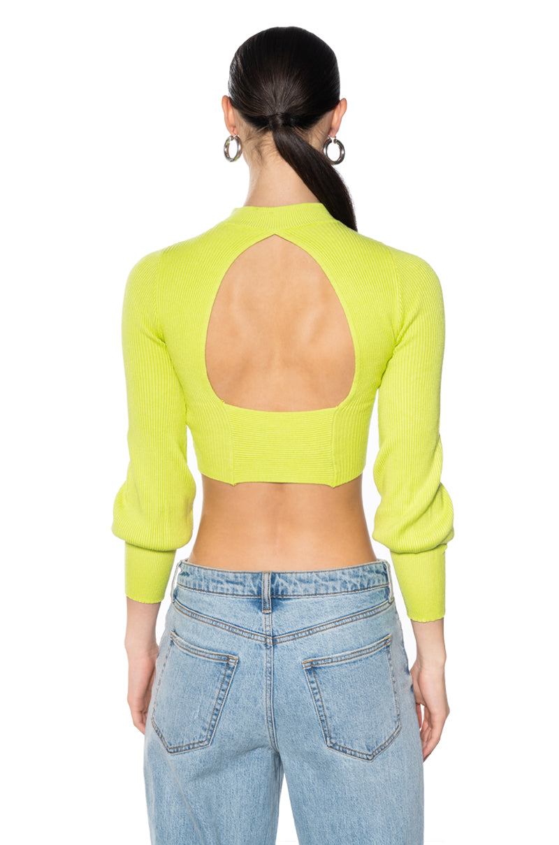 Full View Out Of The Box Long Sleeve Mock Neck Ribbed Sweater