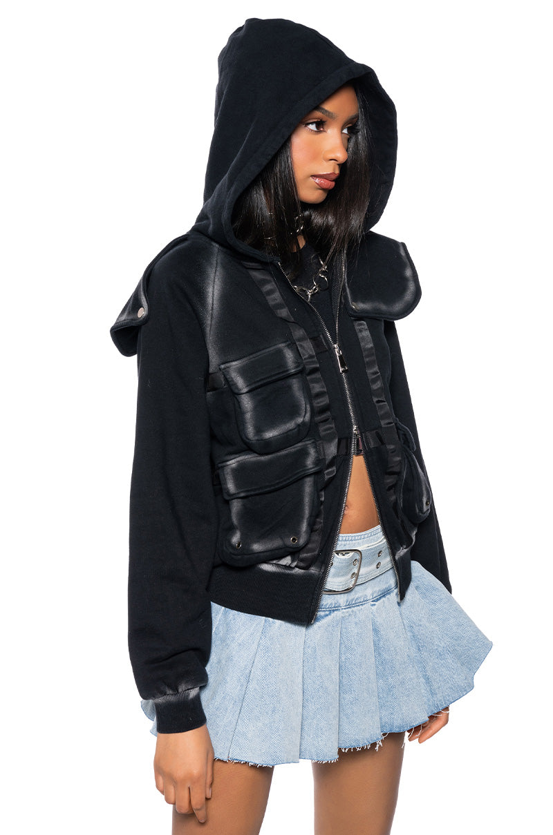 Side View Out Of This World Long Sleeve Zip Up Hoodie 1