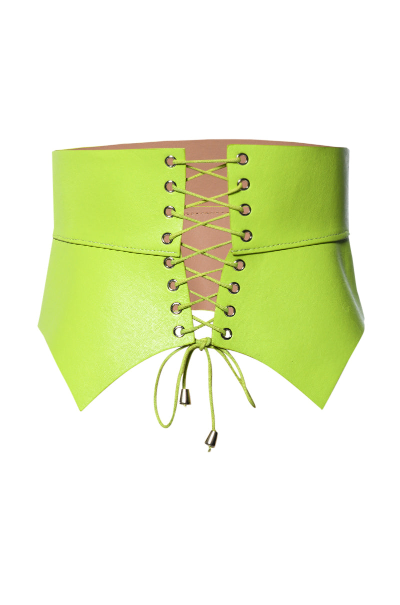 Back View Out To Brunch Lace Up Belt