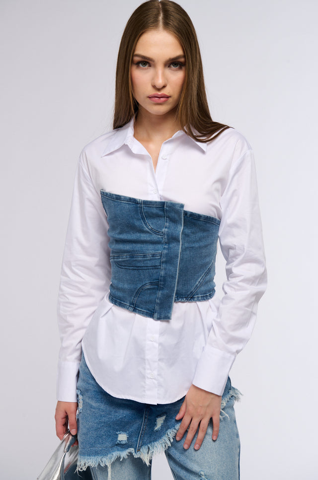 She's Got A Way Button Down Blouse