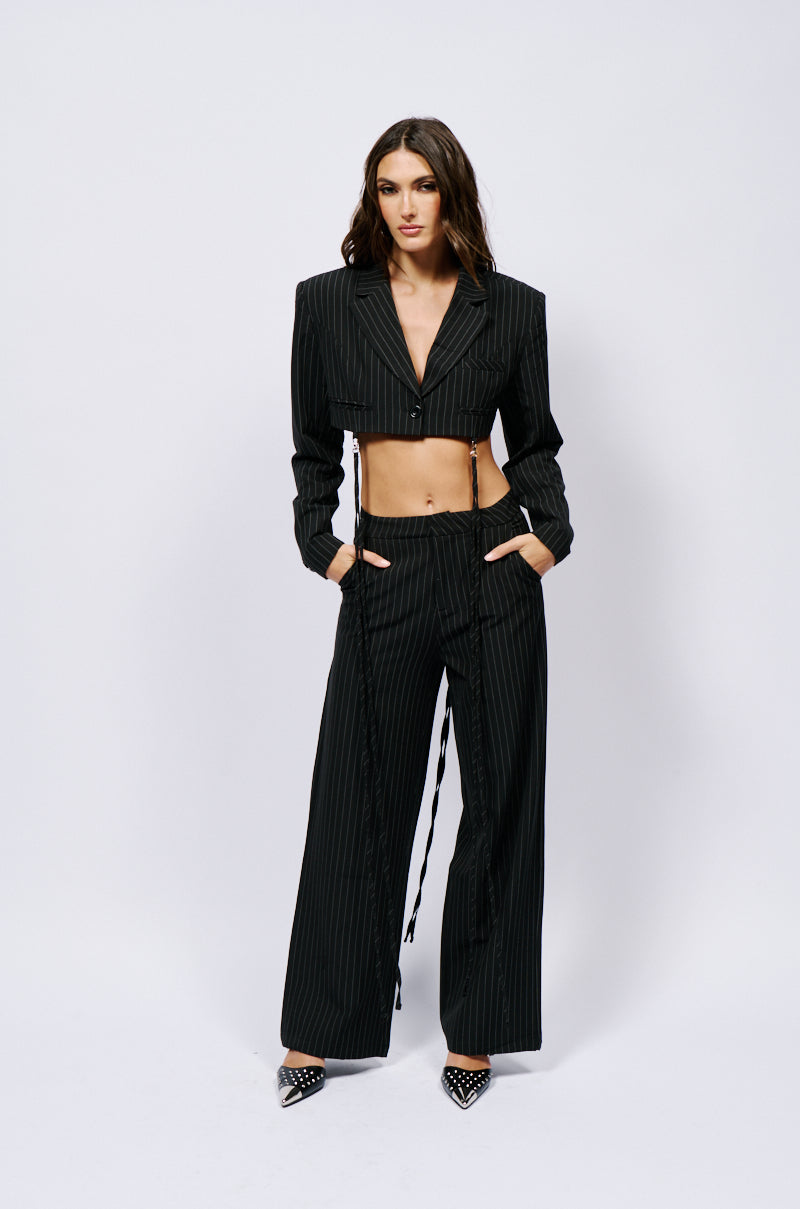 Back View Over The Top Cropped Blazer