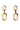 Side View Oversized Link Earring In Gold