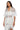 Side View Oversized Mesh Short Sleeve Button Down In White