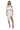 Back View Oversized Mesh Short Sleeve Button Down In White